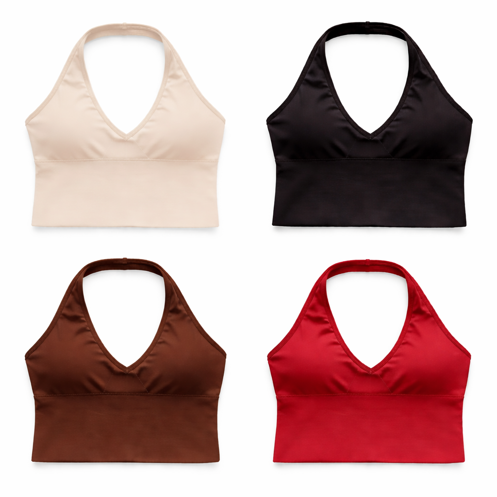 Seamless Sculpt Halter V-Neck Tank Top