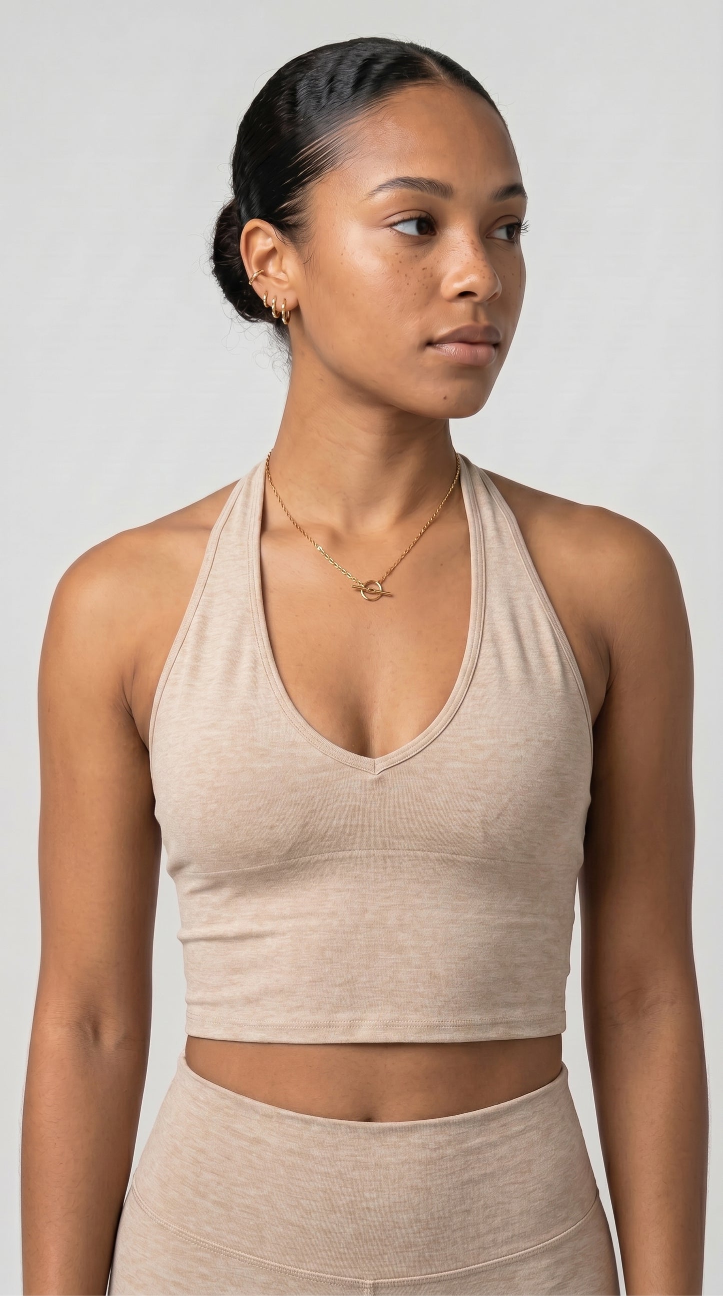 Seamless Sculpt Halter V-Neck Tank Top