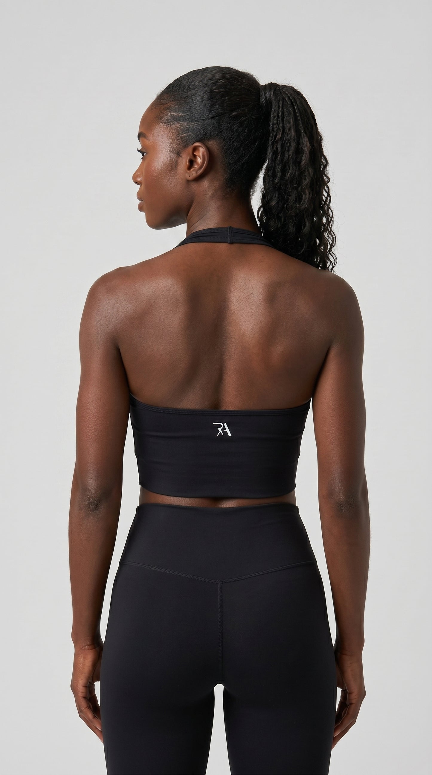 Seamless Sculpt Halter V-Neck Tank Top